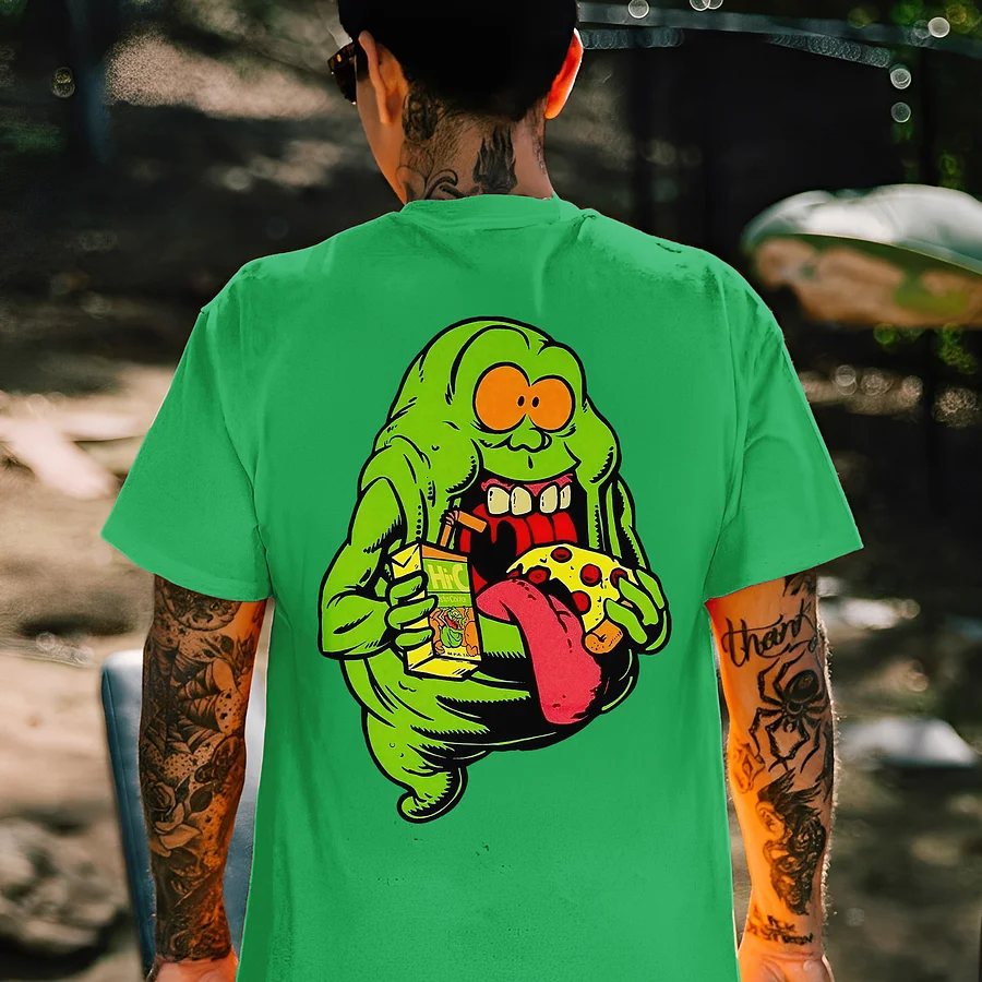 Ghostbusters Slimer Ghost Printed Men's T-shirt
