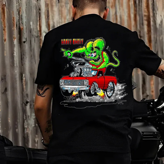 Rat Fink Heavy Chevy Printed Men's T-Shirt