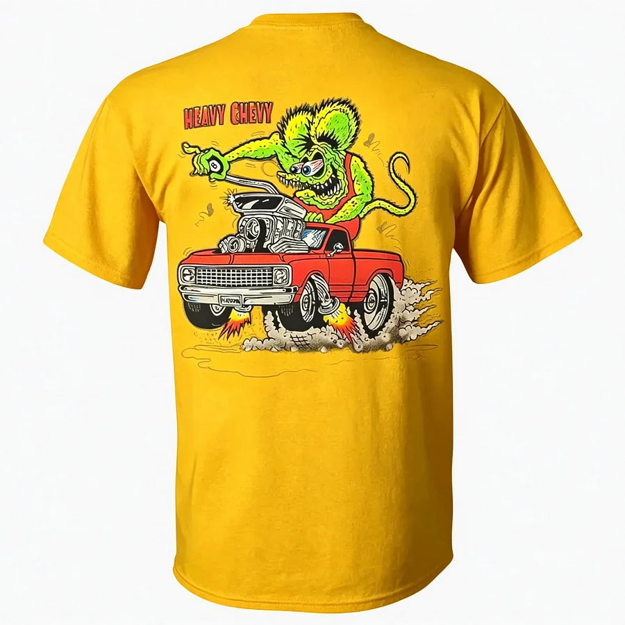 Rat Fink Heavy Chevy Printed Men's T-Shirt