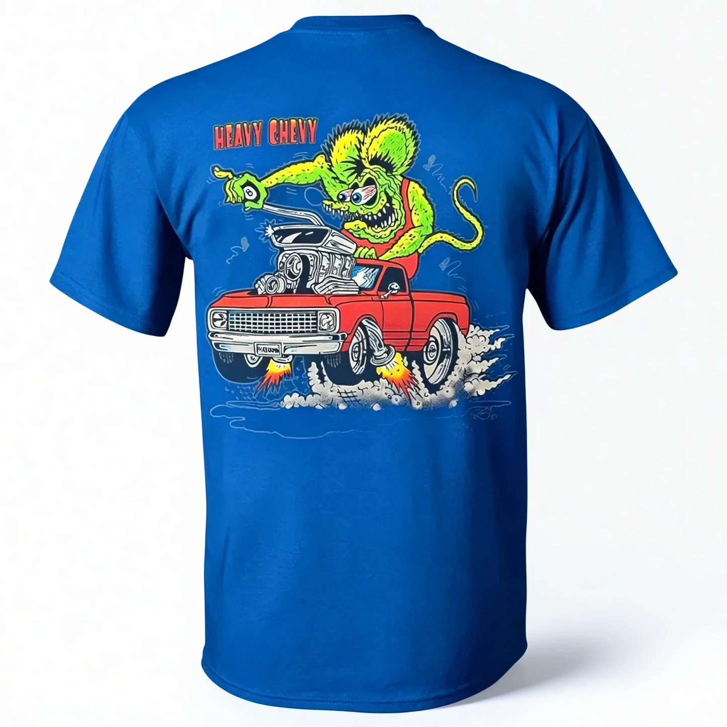 Rat Fink Heavy Chevy Printed Men's T-Shirt
