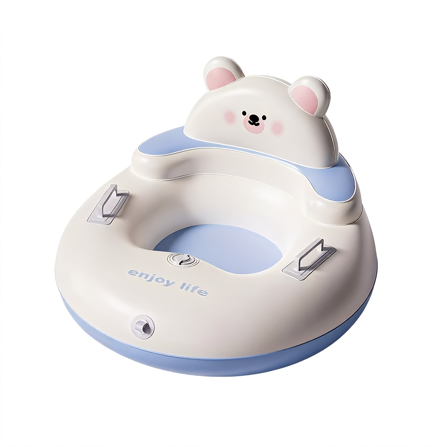 Parent-Child Outdoor Sports Skiing Seat Ring with Backrest, Thickened and Wear-Resistant