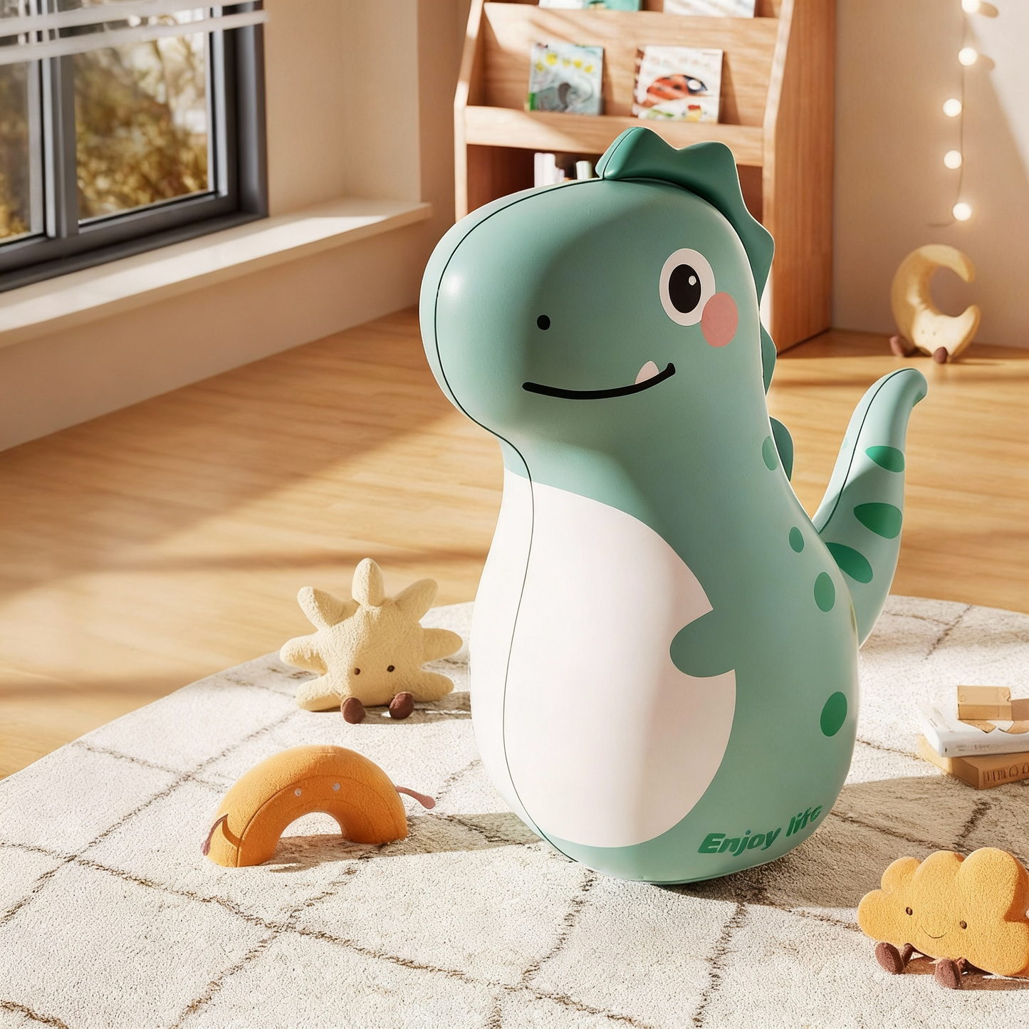 Educational Inflatable Dinosaur Sandbag Tumble Toy