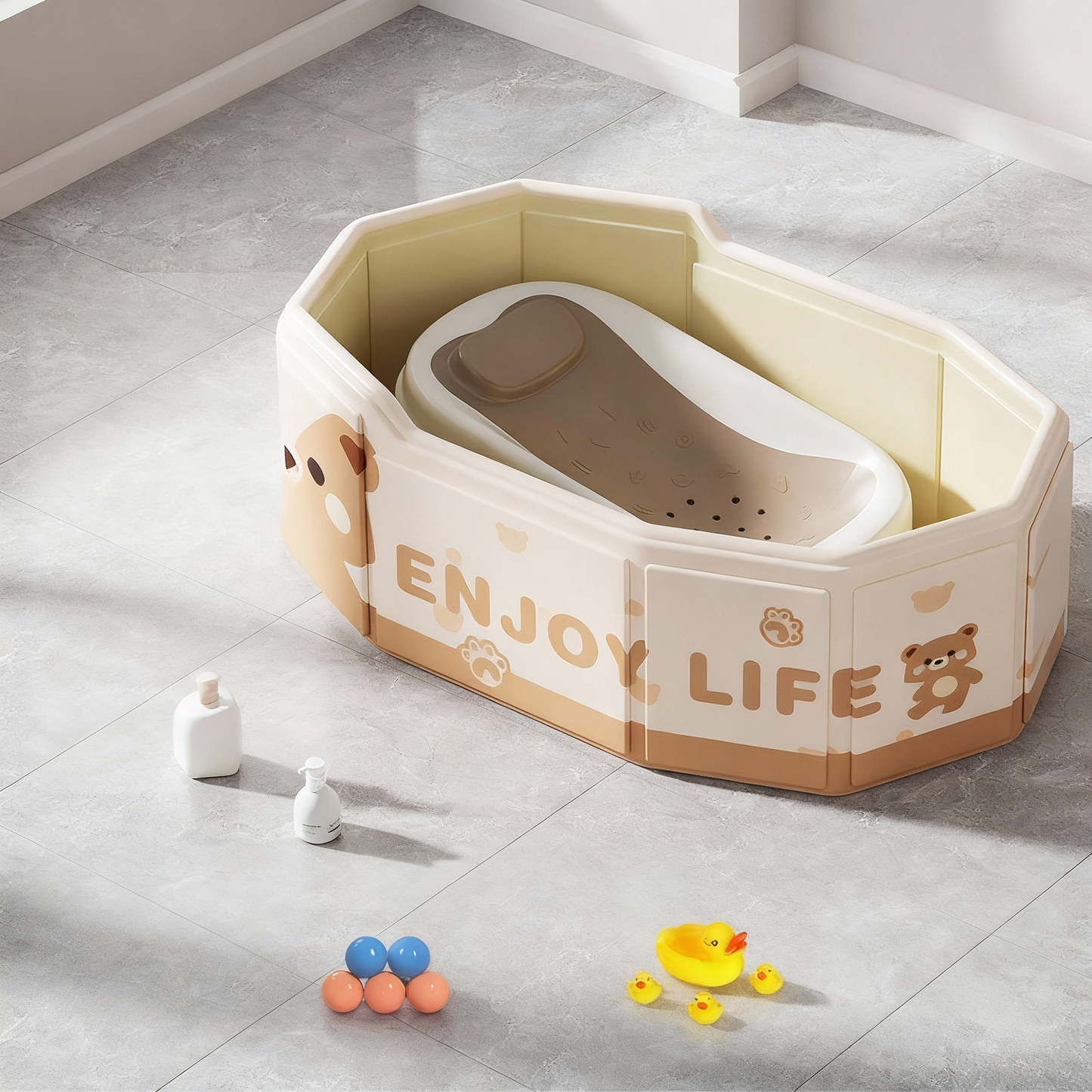 New Children's Home Folding Bathtub