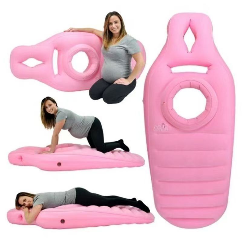 Inflatable Pregnancy Pillow: Eco-Friendly PVC Design for Comfortable Stomach Sleeping During Pregnancy.