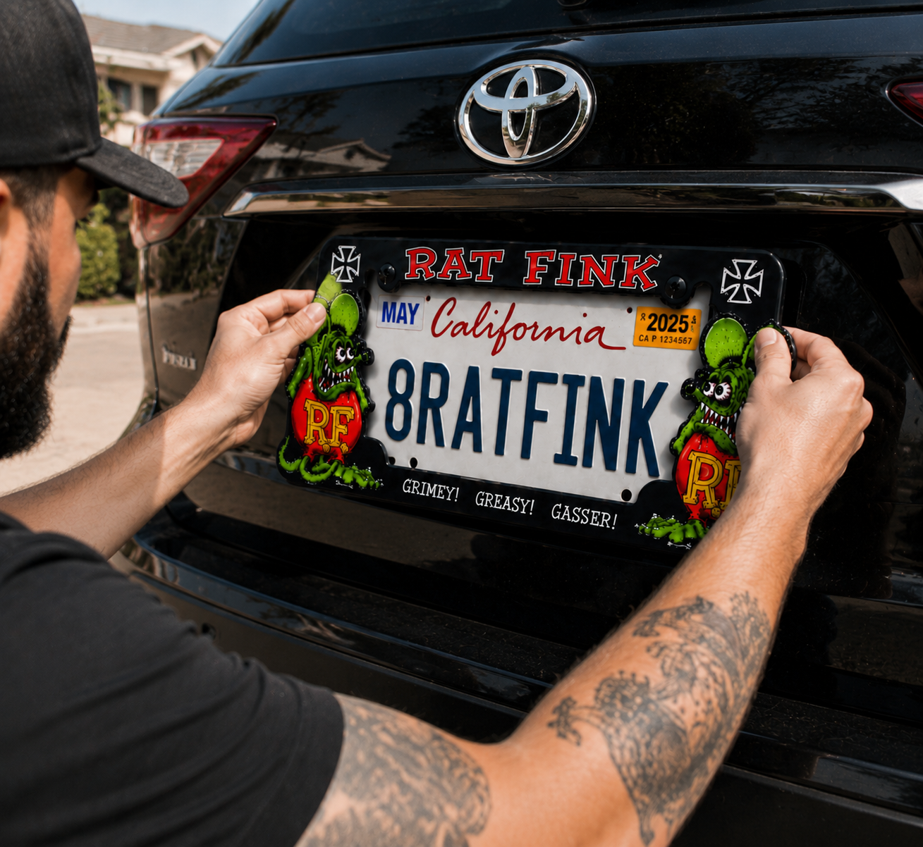 RAT FINK License Plate Frame