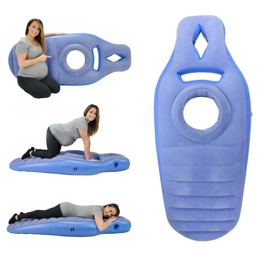 Inflatable Pregnancy Pillow: Eco-Friendly PVC Design for Comfortable Stomach Sleeping During Pregnancy.