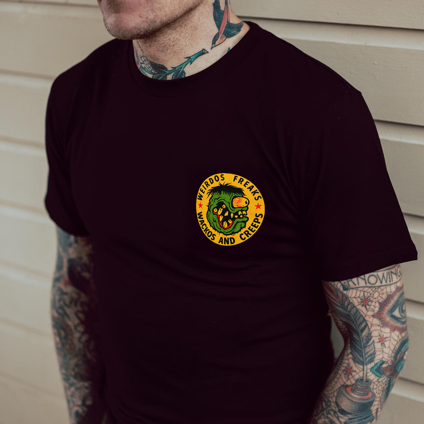 Weirdos Freaks Antisocial Club Printed Men's T-shirt