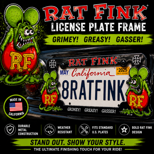 RAT FINK License Plate Frame