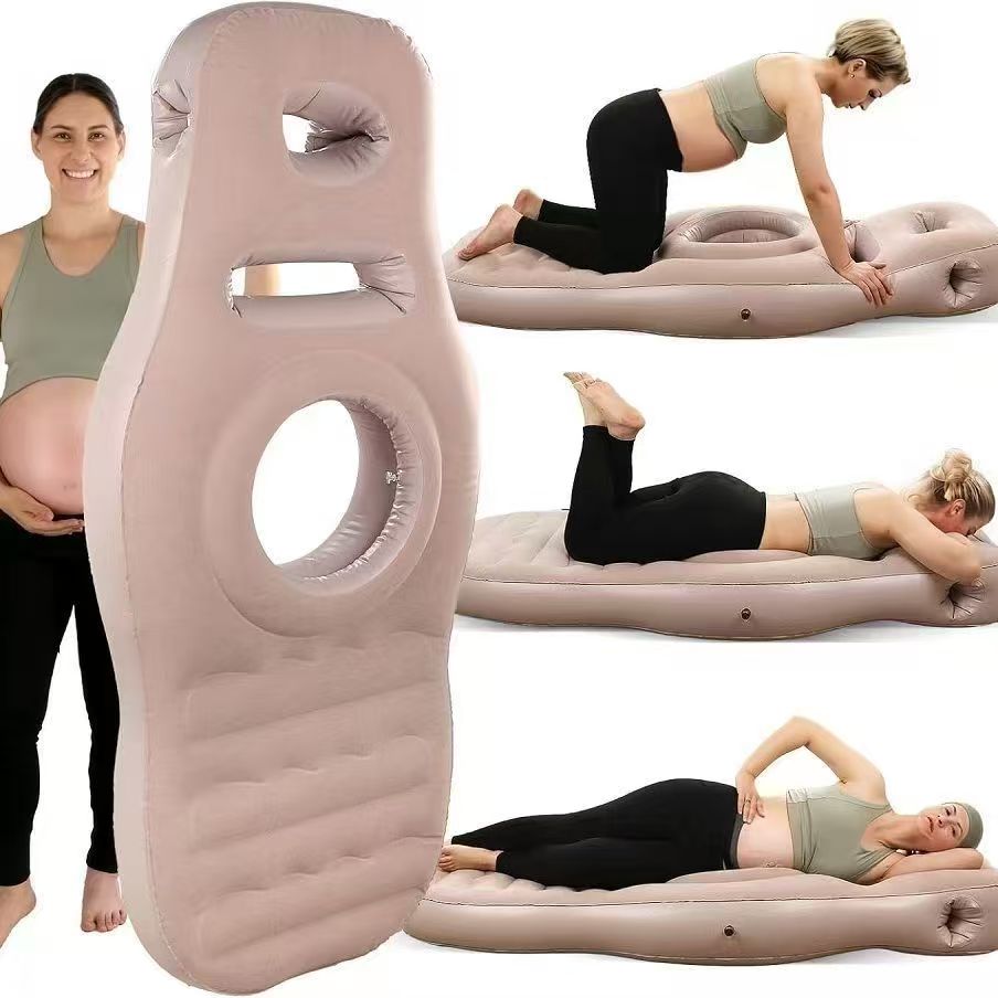 Inflatable Pregnancy Pillow: Eco-Friendly PVC Design for Comfortable Stomach Sleeping During Pregnancy.
