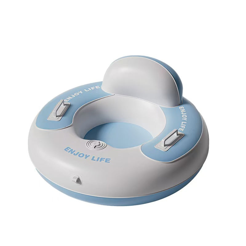 Parent-Child Outdoor Sports Skiing Seat Ring with Backrest, Thickened and Wear-Resistant