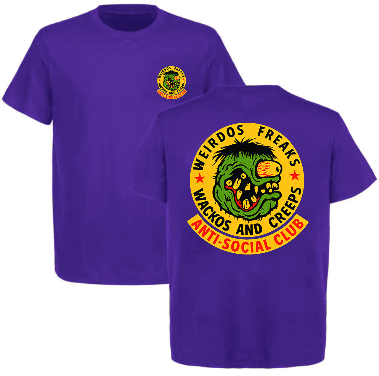 Weirdos Freaks Antisocial Club Printed Men's T-shirt