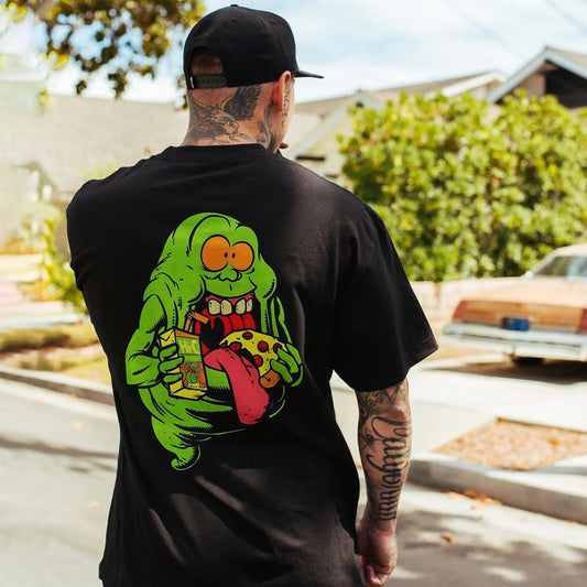 Ghostbusters Slimer Ghost Printed Men's T-shirt