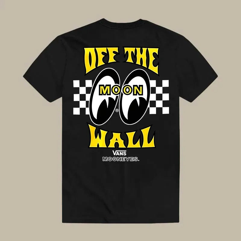 Mooneyes X Hoonigan Classic Car Racing Collaboration Printed Men's T-shirt