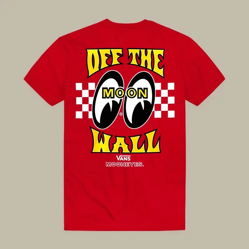 Mooneyes X Hoonigan Classic Car Racing Collaboration Printed Men's T-shirt