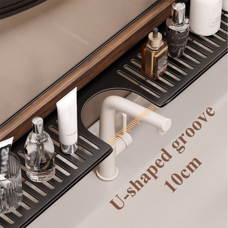 🔥Hot selling💥 Walnut Bathroom, Kitchen Suction Cup Shelf