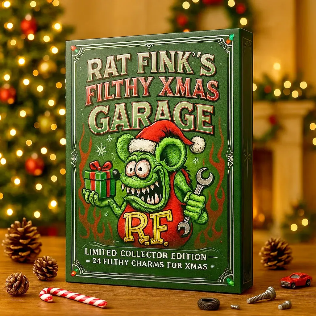 Hot rod monster art advent calendar holiday gift