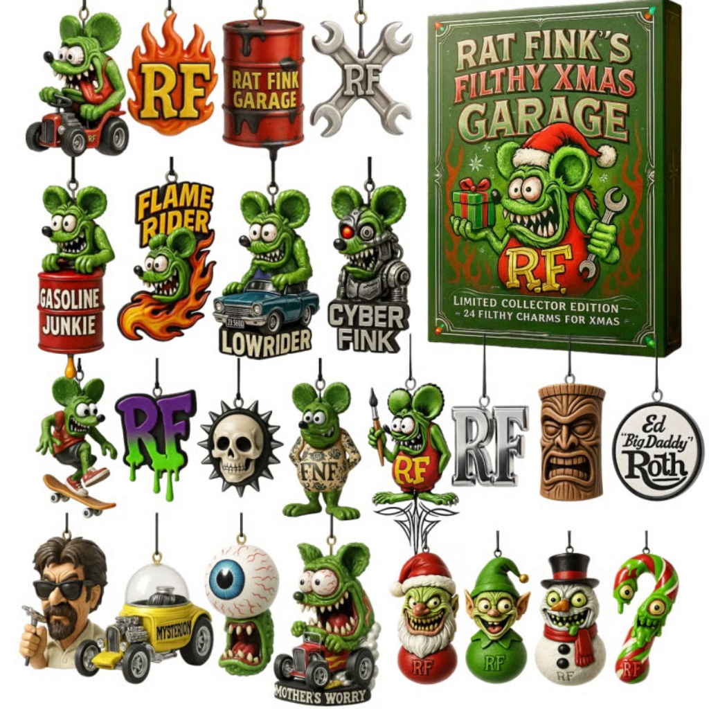 Rat Fink advent calendar with 24 surprise mini figures